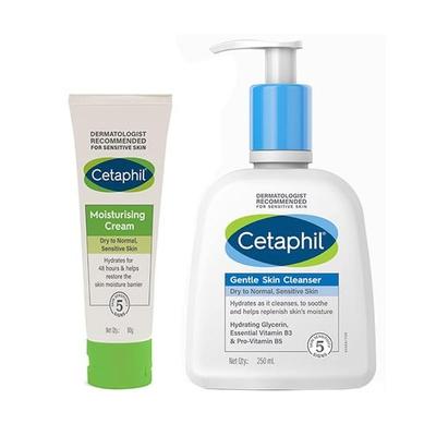 Feuchtigkeitscreme 80 g und sanftes Hautreinigungsmittel 250 ml – Kombi