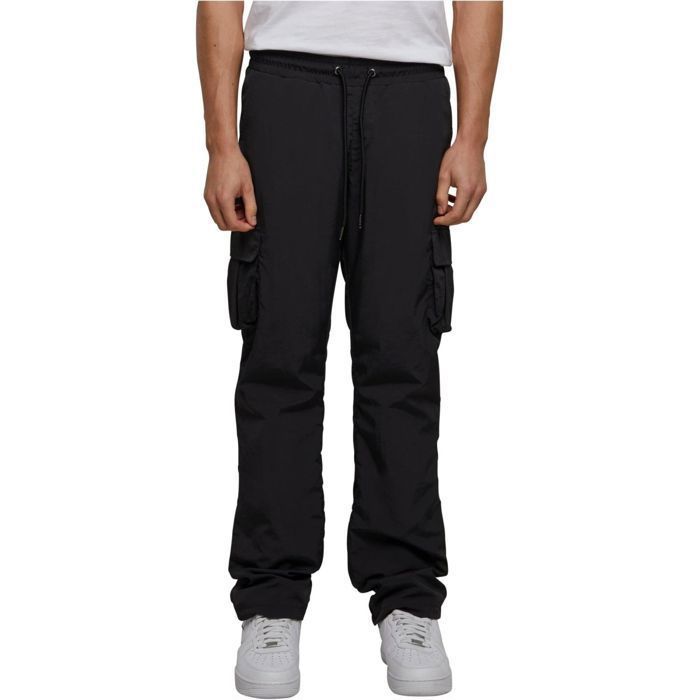 Pantalon Cargo - Urban Classics - Nylon - Noir - Homme - Jambe Droite