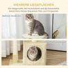 Cat Tree with Sisal Cat Tree Climbing Tree Cat Furniture Scratching Board with Soft Plush Cat Toy Sturdy E1-Class Chipboard Beige 50 x 30 x 81.5 cm