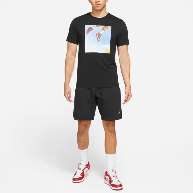 Jordan Photo Print Sports Short-Sleeve T-Shirt Men Tops Black DA9895-010