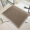 Waffle Bathroom Mat Non Slip Absorbent Bath Rug Soft Quick Dry Washable Doormat for Toilet Shower