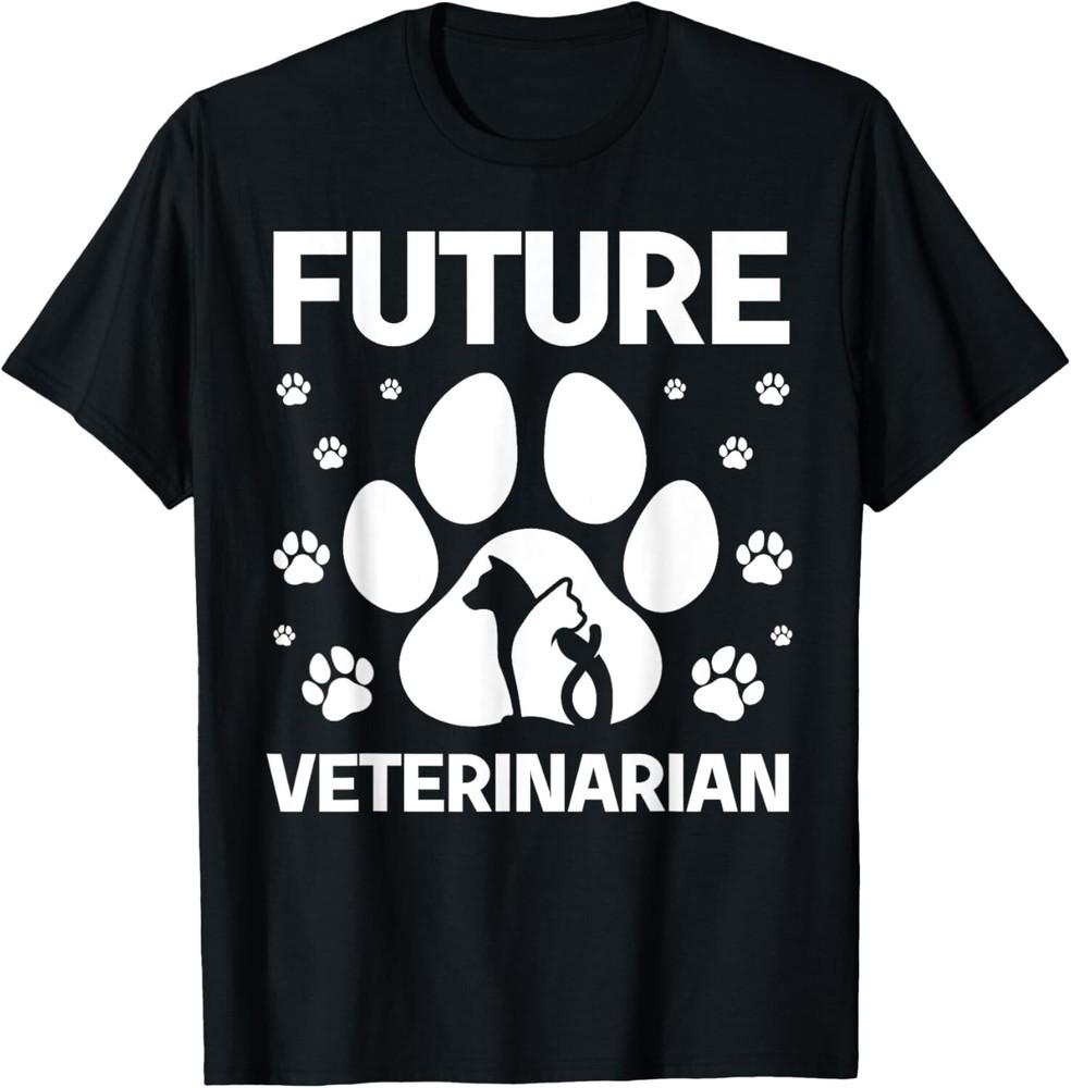 

Крутое искусство будущего ветеринара для мужчин, женщин, детей, ветеринарный подарок, унисекс футболка 4XL
