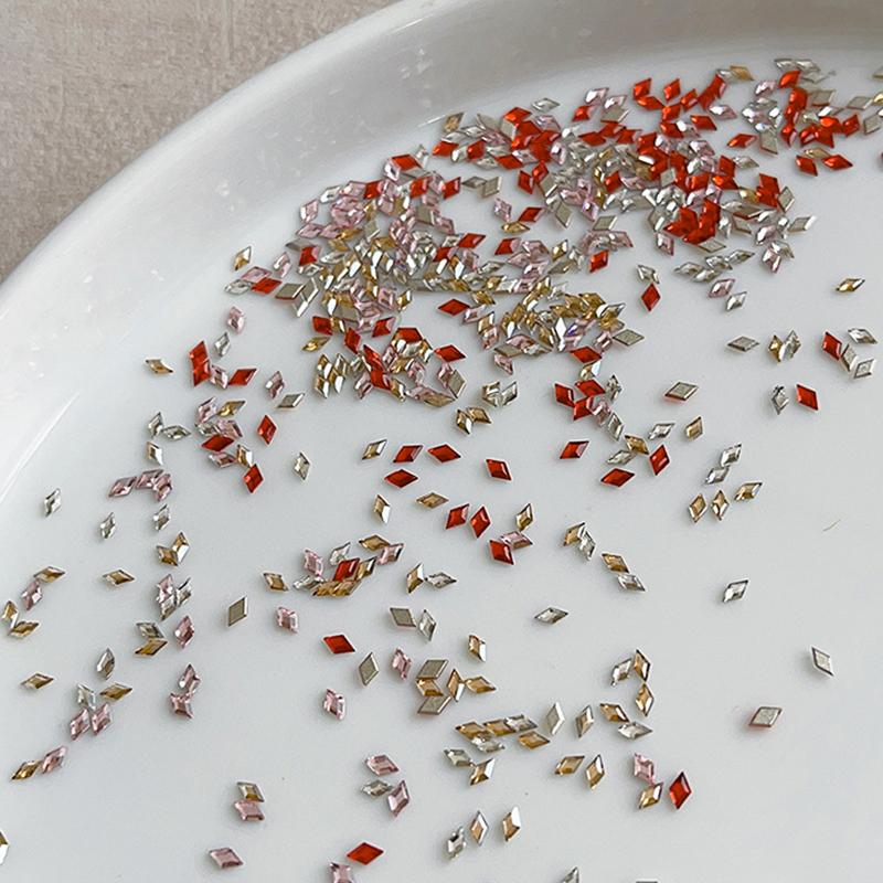 50Pcs Mini Marquise Nail Art Zircon Rhinestone Crystal Diamond Accessories For Nails Decoration Manicure Decor