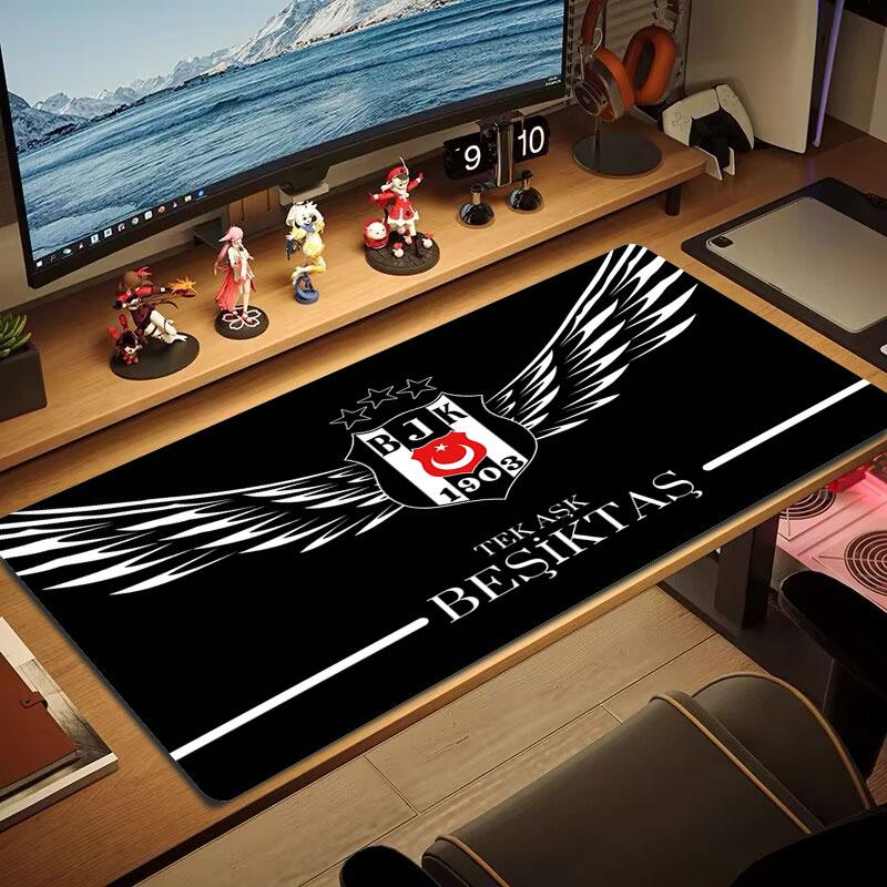 Besiktas Gymnastics Club Large Size Mouse Pad Large Gaming Table Cushion Non-slip Laptop Tablet Big Mousepad XXL Mat Mini PC Playmat With Lock Edge