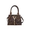 Chic Leopard Print Handbag For Women With Stylish Shoulder Strap And Modern Design