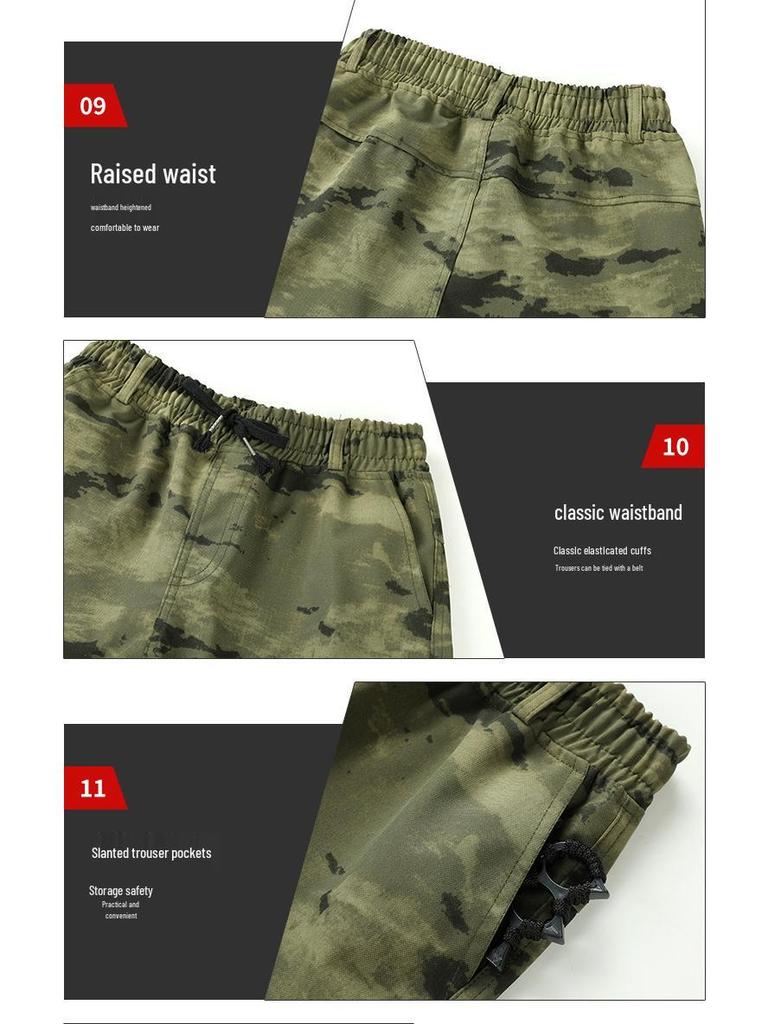 Herren Tarnung Arbeitskleidungs-Set: Robuste taktische Outdoor-Uniform für Frühling & Herbst