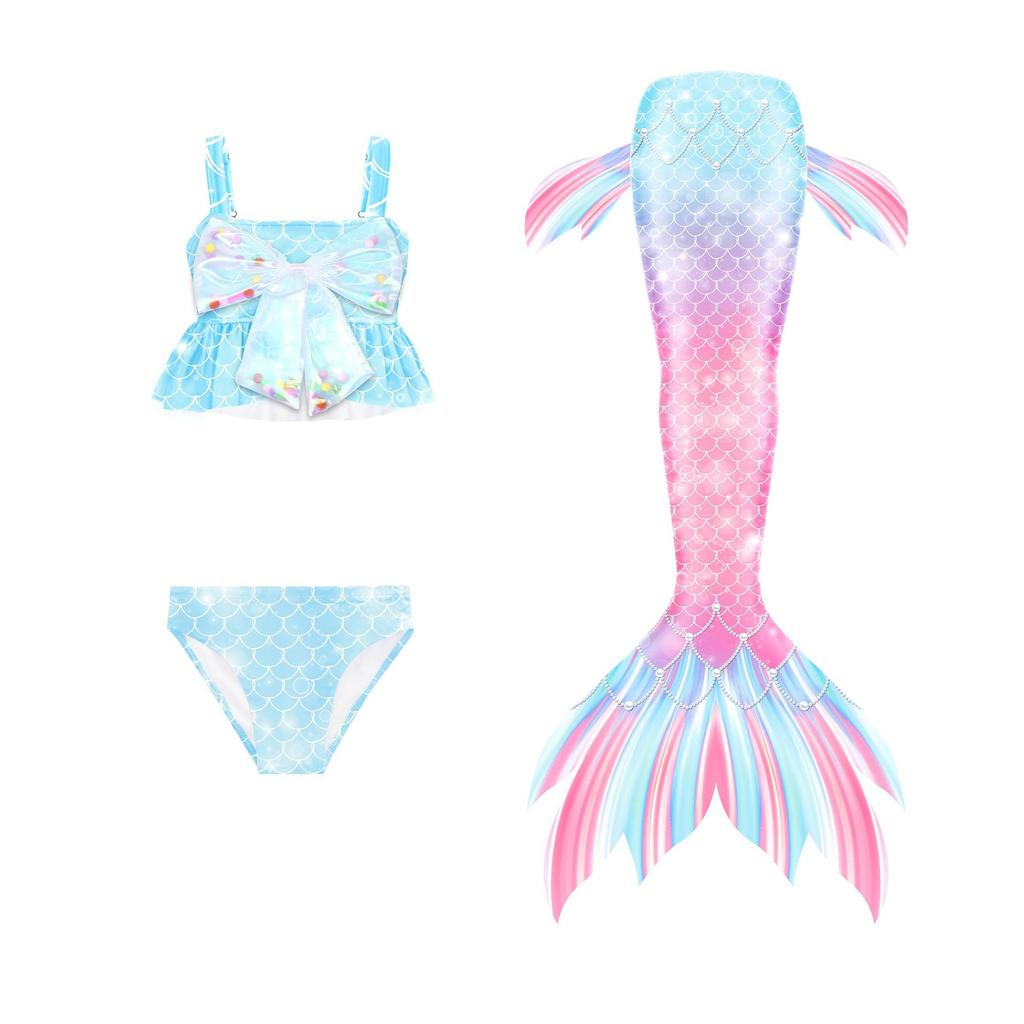 Ghnatygren Mermaid Swimsuit Mermaid Tail Swimsuit Girls Swimsuit Set Children's Hot Spring Swimsuit