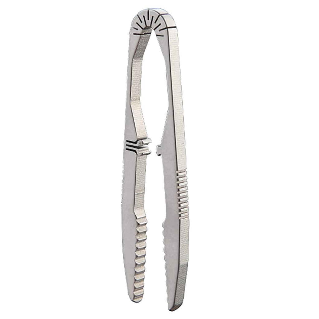 Camping Small Tweezer Titanium Alloy Tweezers Outdoor Tool Pocket Maintenance Tool Survival Supplies Easy To Use