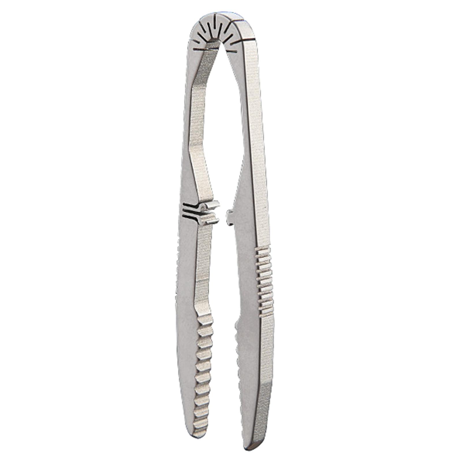 

Кемпинг Маленький пинцет Титановый сплав Пинцеты Инструмент для улицы Карманный инструмент для обслуживания Предметы для выживания Простой в использовании