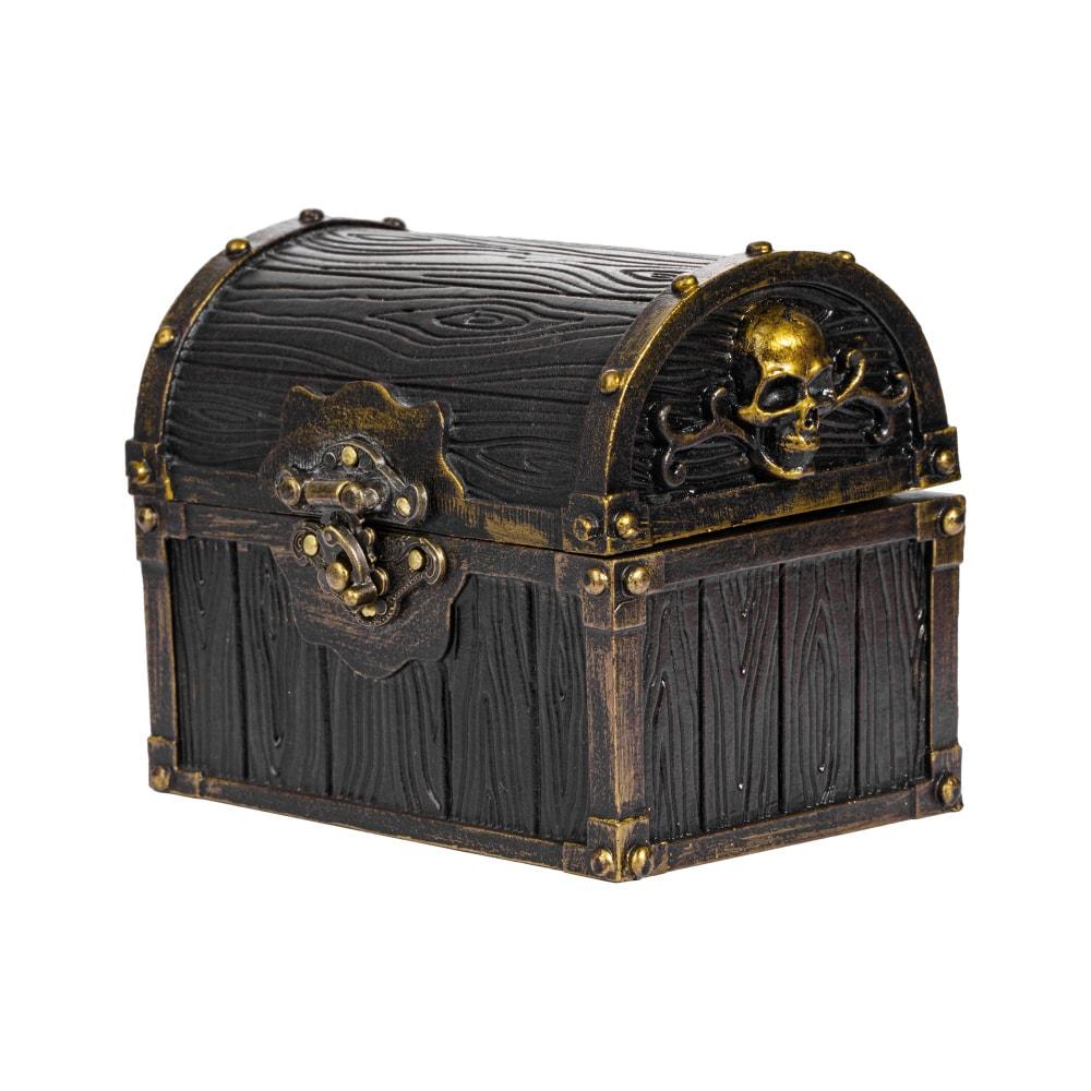 Retro Treasure Chest Creative Monster Magic Box Resin Vintage Stash Box Secret Storage with Lock Dice Holder for Home Decoration