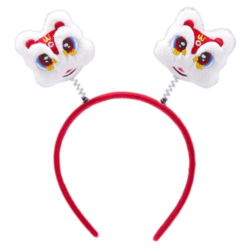 Cute Dragon Horn Hair Hoop Women Wash Face Makeup Headband for Photoshoots Christmas New Year Party Hair Accessories