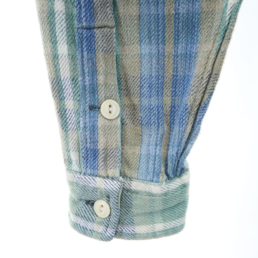 RRL 90s Initial Tag Red 3 Stars Old Check Pattern Long Sleeve Flannel Shirt Men's Used