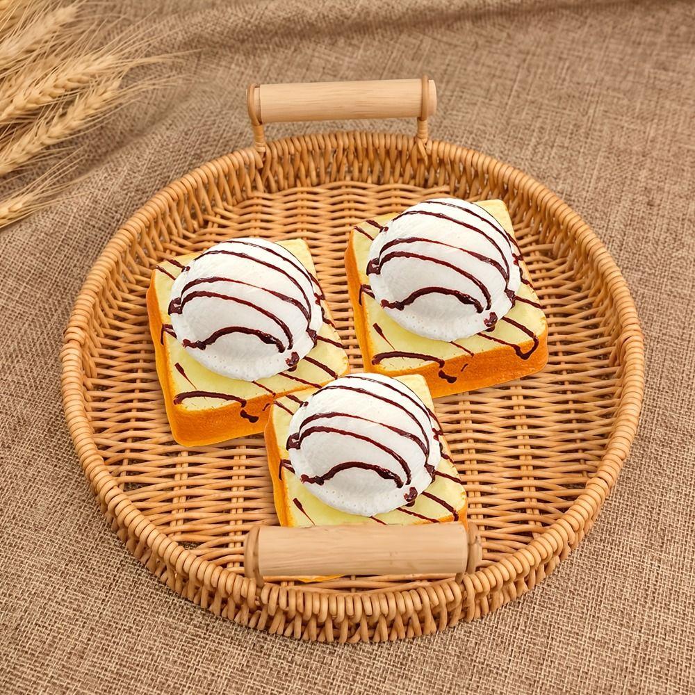 Anxiety Relief Ice Cream Bread Squeeze Toy Creative Slow Rebound Fidget Toy Office Desk Toy