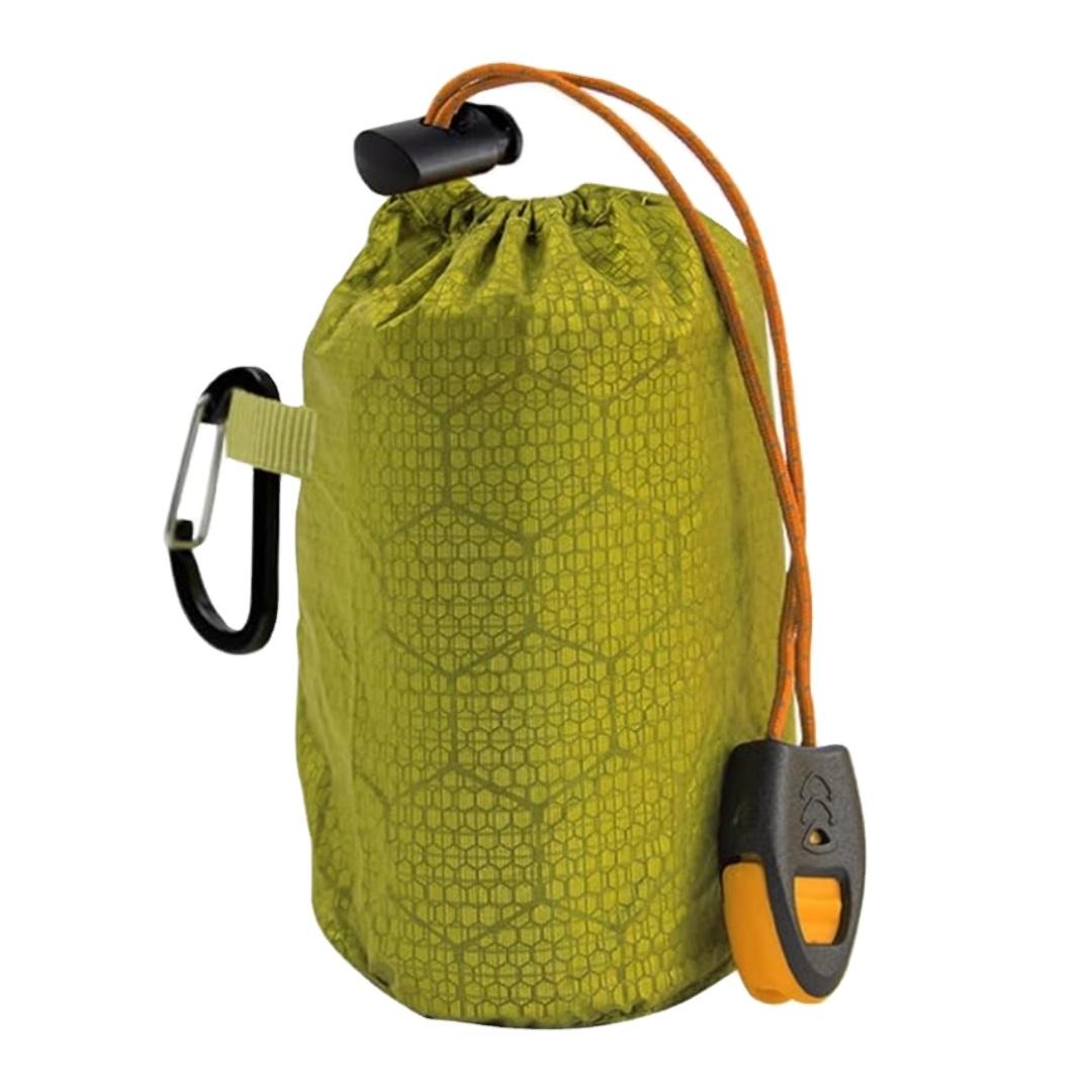 Lightweight Compact Emergency Thermal Bivvy Survival Blanket Sleeping Bags Bivy Sack Portable for Emergencies зелёный