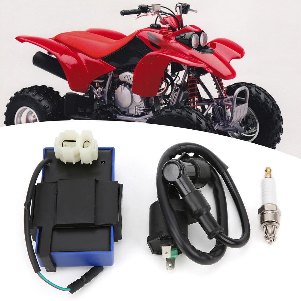 CDI Box Kit mit Zündkerze Zündspule 30510‑GF9‑405 Ersatz für Honda Sportrax 90 TRX90 2x4 1993