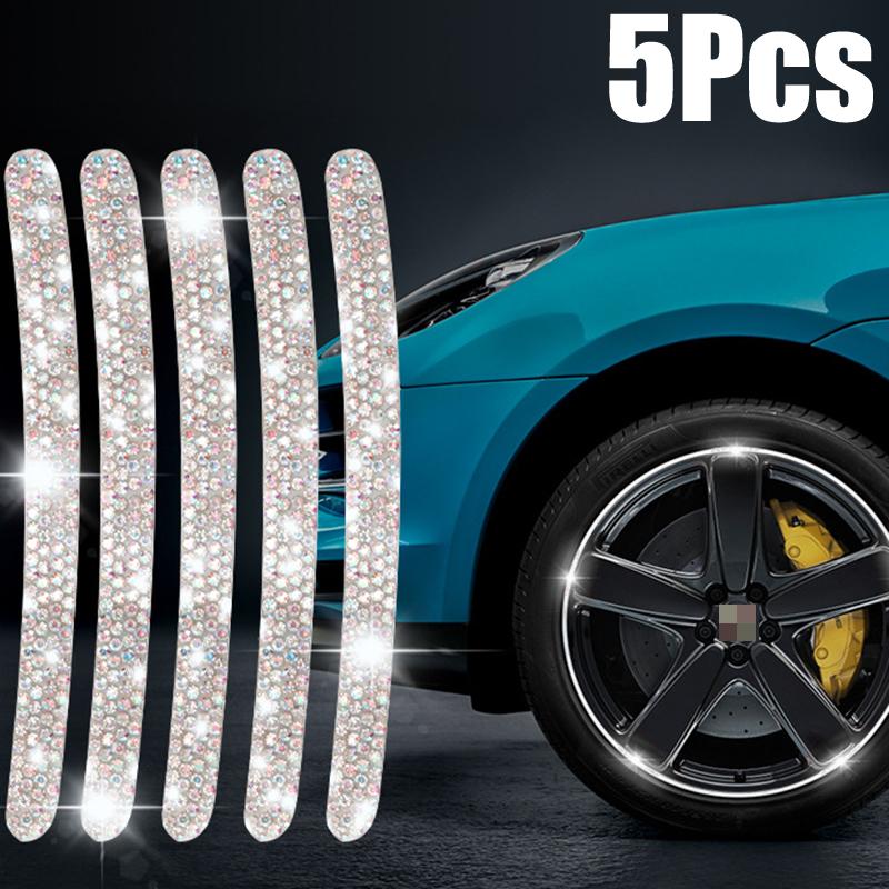 

Стразы Наклейки на колеса автомобиля Светоотражающие Инструмент для стайлинга автомобиля Наклейки Декали Полосатая лента для мотоцикла Автомобильные аксессуары для экстерьера 5/10 шт.
