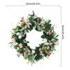 Artificial Flower Wreath Spring Wreath Decoration for Front Door Farmhouses Garden for Wedding Party Home Decoration