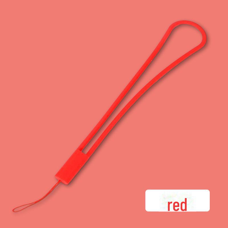 Silicone Mobile Phone Lanyard with USB Drive – Durable Wrist & Neck Strap, Solid Colors
