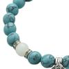 Women Bracelet Faux Turquoises Luminous Floral Jewelry Elastic Beads Bangle Jewellery Gift