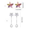 Multicolor Gemstone Stud Earrings Hypoallergenic Lightweight Design For Sensitive Skin Daily Wear Sparkling Jewelry