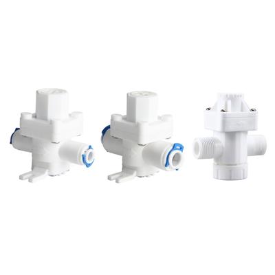 1/2in 3/8in 1/4in Adjustable Plastic Pressure Reducing Valve Water Pressure Regulator for Reverse-Osmosis Water System