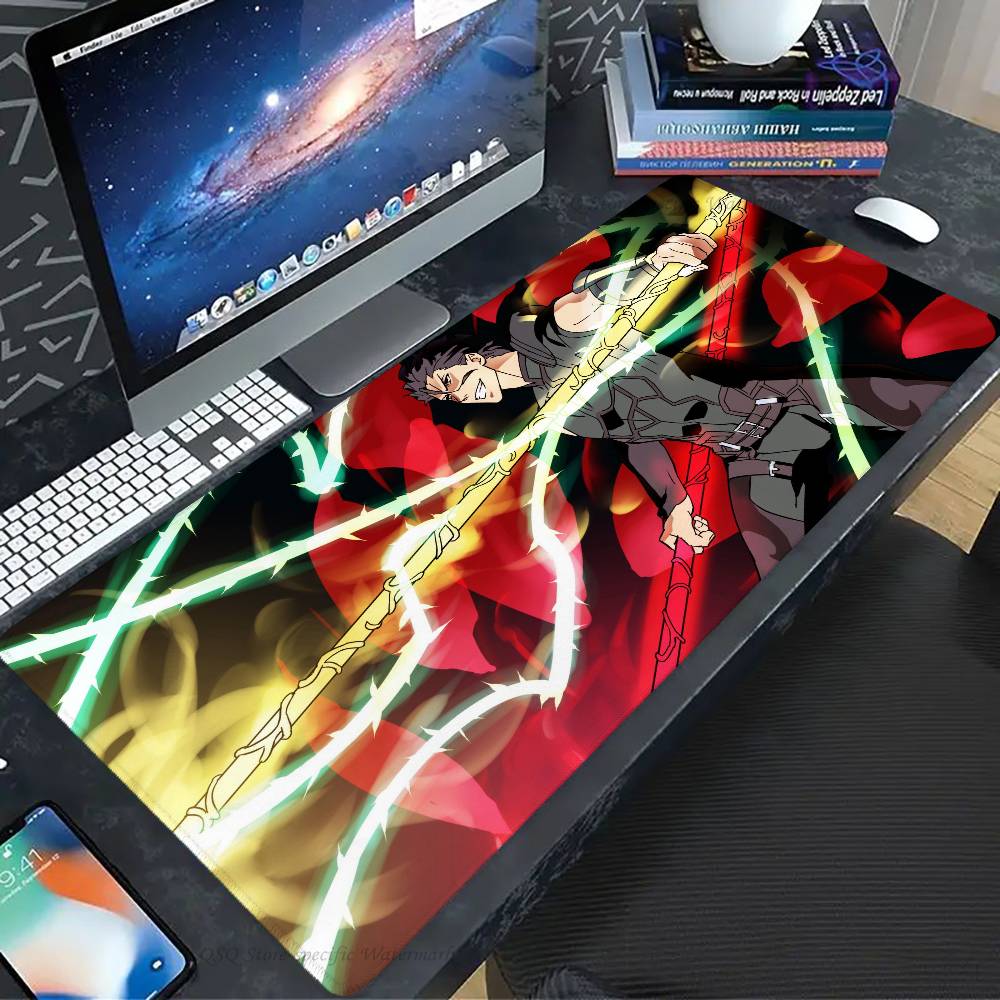 Lancer Anime Game F-fate Mousepad Non-slip Suitable For Office Computers Laptops E-sports Game Desk Mats XXL Keyboard