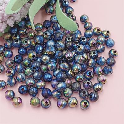 4 6 8mm 40-200 Stuks Acryl Ronde Losse Kralen voor Handgemaakte Ketting Armband DIY Sieraden Maken AB Kleur Transparant Knutselen