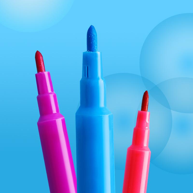 24-Color Washable Water-Soluble Watercolor Pen Set for Kids and Kindergarten Students