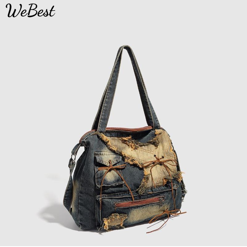 New Large-capacity Tote Bag, Spicy Girl Bag, Women's Vintage Shoulder Bag