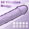 Dildovibrator, Sexspielzeug für Erwachsene und Frauen, 10 Vibrationen, realistische Silikondildos, Fingervibratoren zur Klitorisstimulation für Solo- und Paarvergnügen