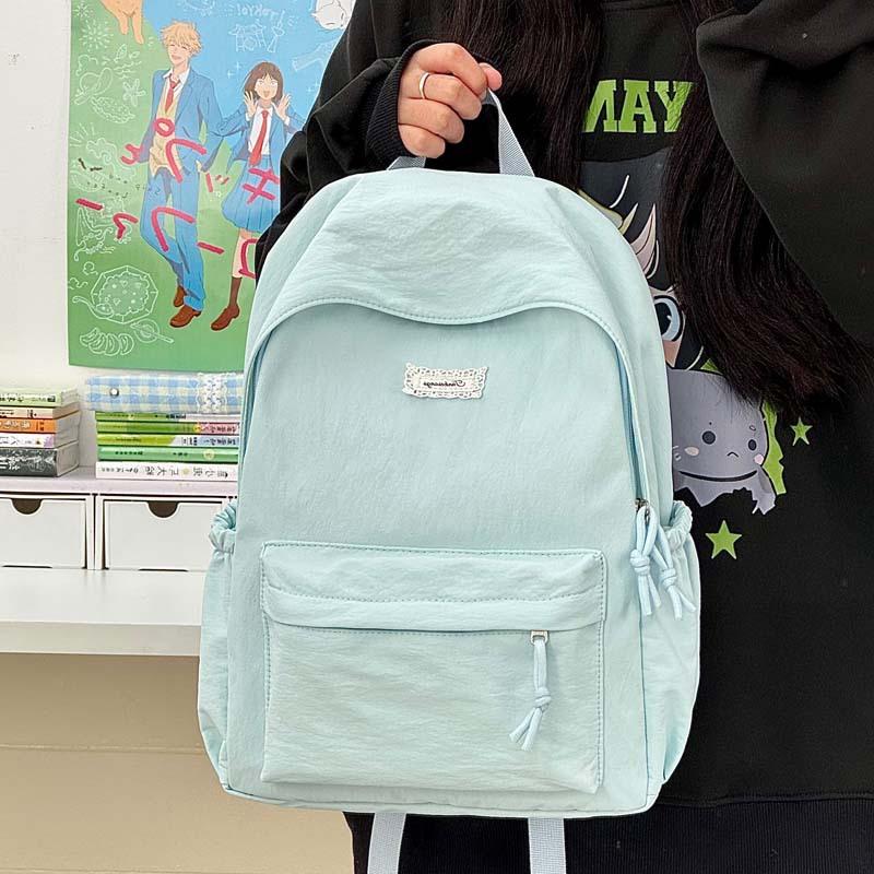 Schoolbag fashion high sense large capacity bag women's 1011 new super fire shoulder support simple casual backpack