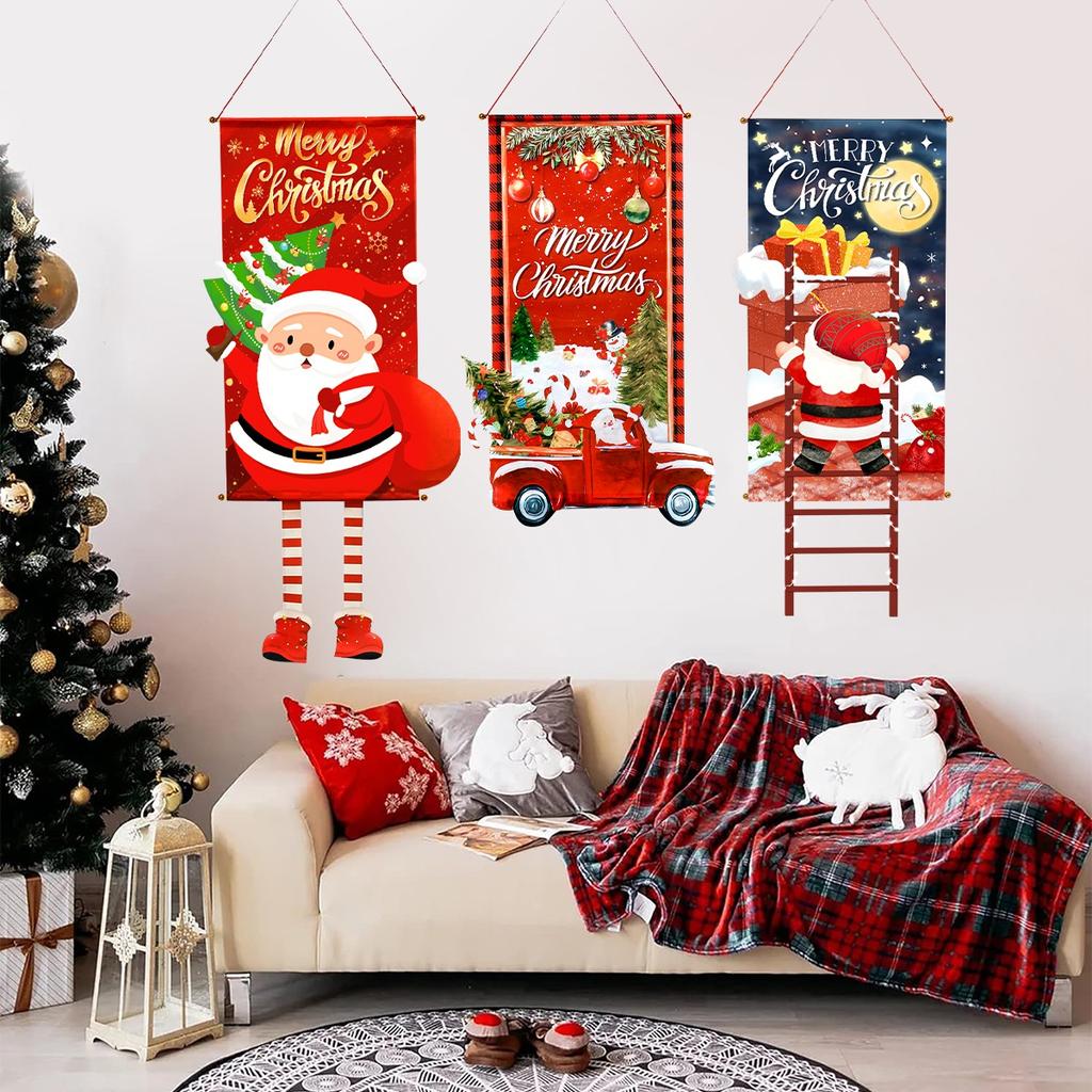 Christmas Hanging Flag Merry Christmas Decorations For Home 2026 Xmas Gifts Christmas Ornament Navidad Natal Noel New Year 2026
