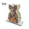 Ghost Pumpkin Centerpiece Halloween Wooden Napkin Holder, Black Cat Decorative Tabletop Tissue Kitchen Countertop Organizer Dispenser, Paper