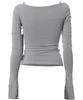 Peulleeoeob Layered Bustier Long Sleeve (Fl-105_Gray)