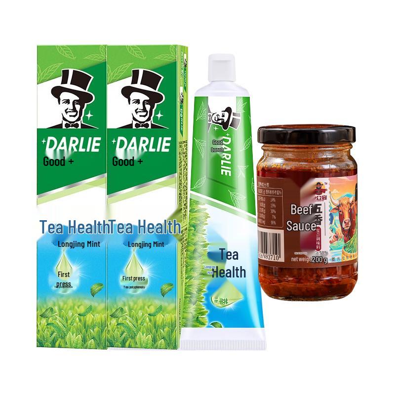 Darlie Tea Tree Green Tea Toothpaste & Five-Spiced Beef Sauce Set