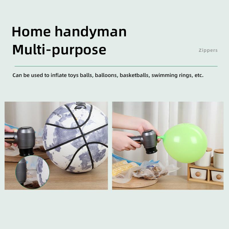 Electric Mason Jar Handheld Vacuum Sealer for Food Storage Wireless Vacuum Sealer Odorless Attachment Kit for Wide Mouth Jar/Sealed bag/Inflate Balls