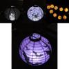 Hochwertige LED Papierkürbislaterne mit Spinne und Fledermaus für Halloween-Partydeko