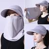 Foldable Women Sunscreen Hat Anti UV Outdoor Cycling Hat Summer Beach Sun Hat