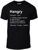 Hangry Definition Herren T-Shirt Herren Damen T-Shirts Oberteil - Lustiger Witz Humor Weihnachten Geschenk Präsent