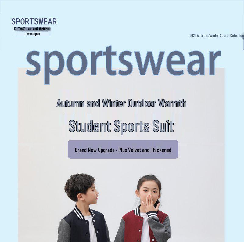 Unisex Navy Blue School Uniform Jacket & Pants Set, Perfect for Spring & Autumn