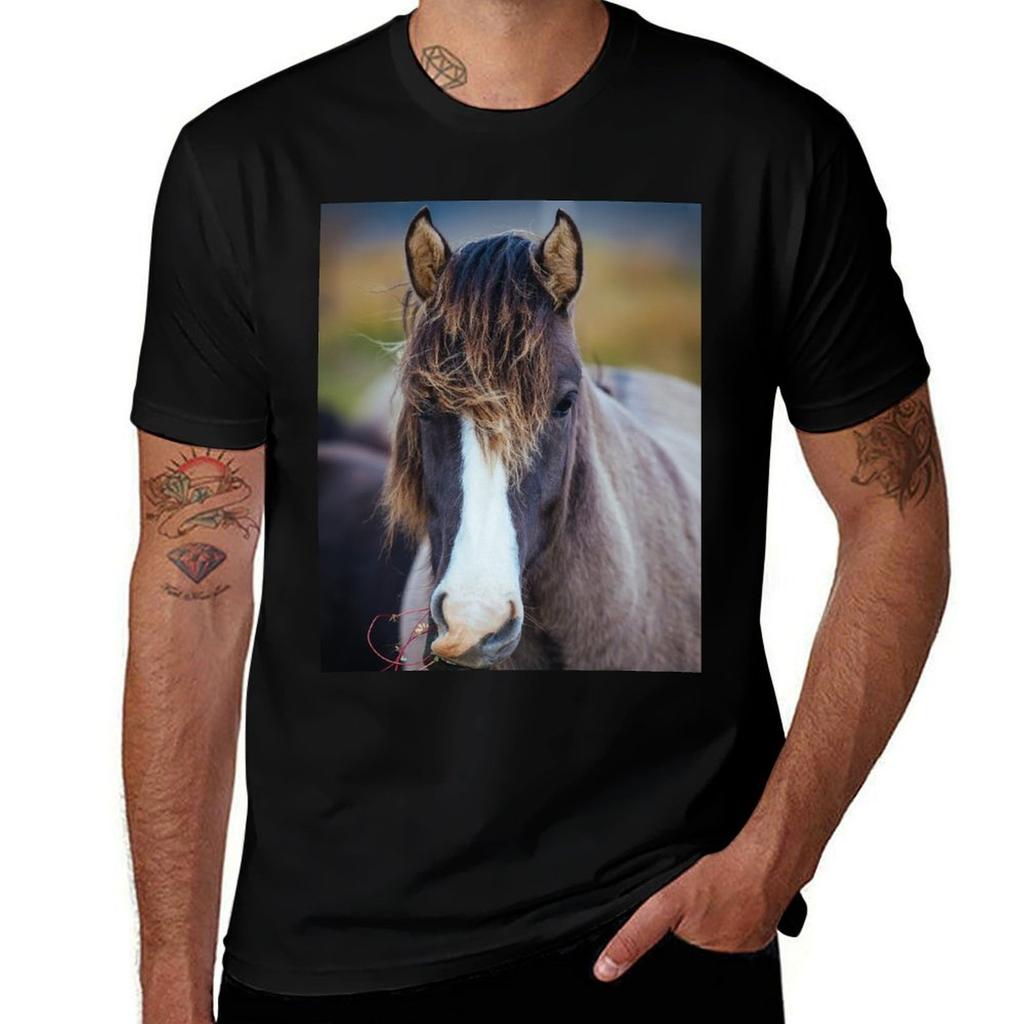 Icelandic Pony TShirt Breathable Mesh Panel TShirt