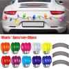2025 New Year Christmas Car Refrigerator Decorations Reflective Bulb Light Santa Reindeer Tree Magnet Accessories