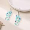 Environmentally Friendly Acrylic Earrings, Fashionable Personalized Cartoon Starfish Slippers Styling Earrings