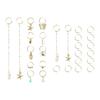 28Pieces Braid Hair Charm Easy To Use Accessories Hair Cuffs Dreadlock Accessories Alloy Texture for Fashion Women