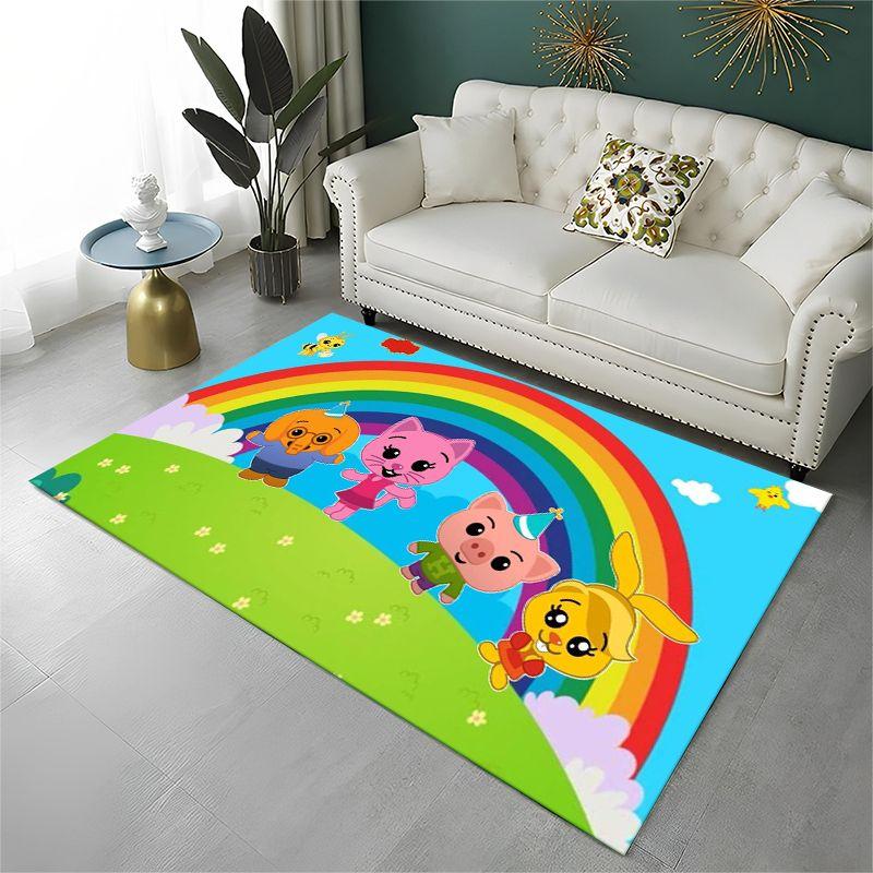Schattig Plim Plim Cartoon Antislip Vloerkleed voor Woonkamer, Slaapkamer, Speelkamer, Zacht Tapijt Vloermat Huis Decoratie Kleed Kamer Cadeau