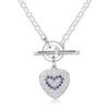 925 Sterling Silver AAA Zircon TO Chain Necklace Wedding Fashion Jewelry