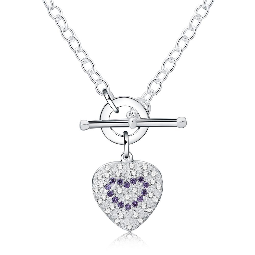 925 Sterling Silver AAA Zircon TO Chain Necklace Wedding Fashion Jewelry