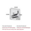 OIMG No-Drill 304 Stainless Steel Strong Adhesive Wall Hook