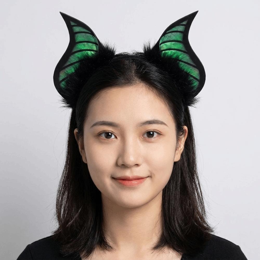 DIY Halloween Costume Cosplay Props Furry Halloween Hairband Fashion Bat Ears Headband Adults