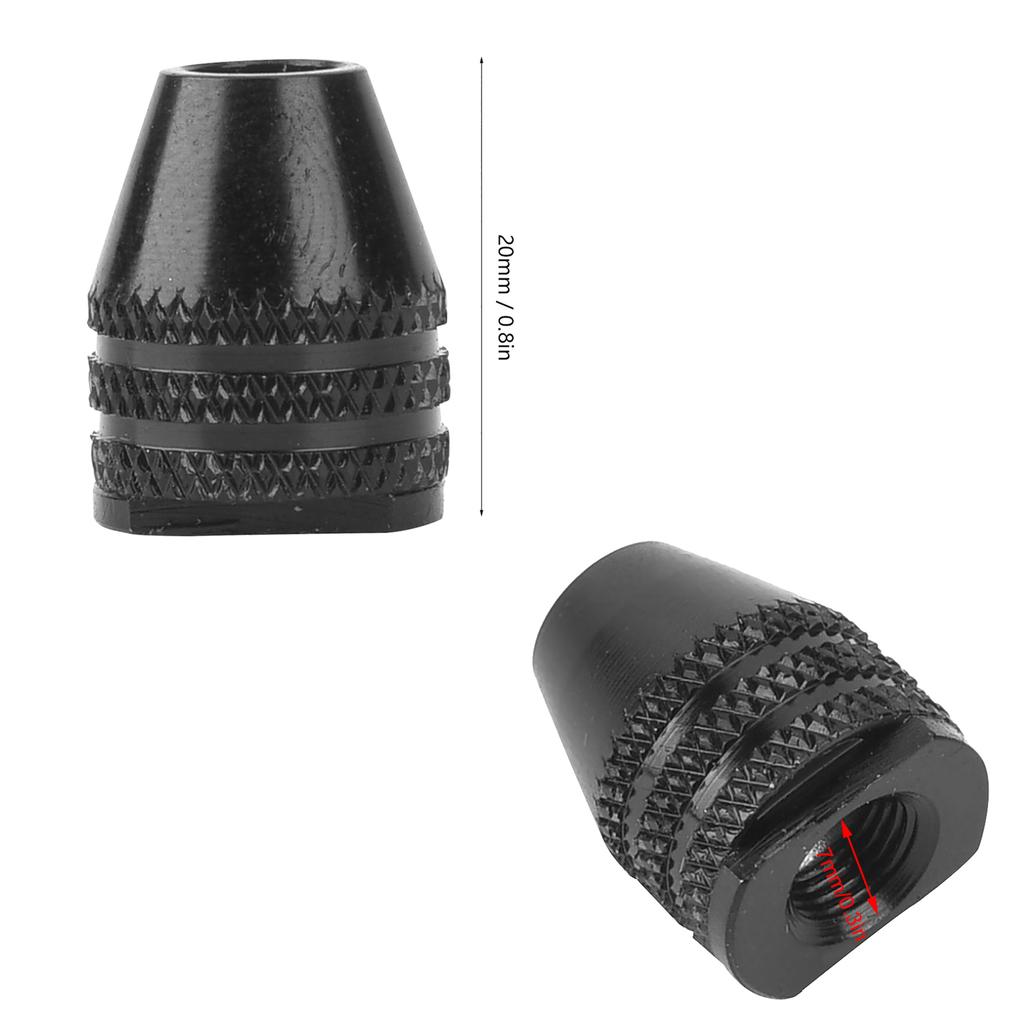 7mm Drei-Backen-Spannzangenadapter-Konverter für elektrischen Schraubendreherbohrer (Kurzer Schwanz)